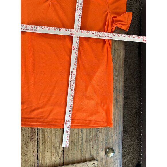 NIKE Mens Orange Polo 2x short sleeve polyester golf sports collared pullover‎ - Picture 6 of 7